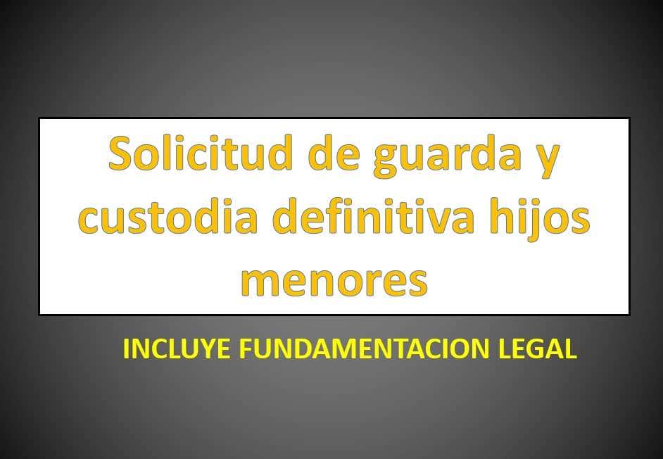 JUICIO ORDINARIO CIVIL SOBRE GUARDA Y CUSTODIA - derechomexicano.com.mx