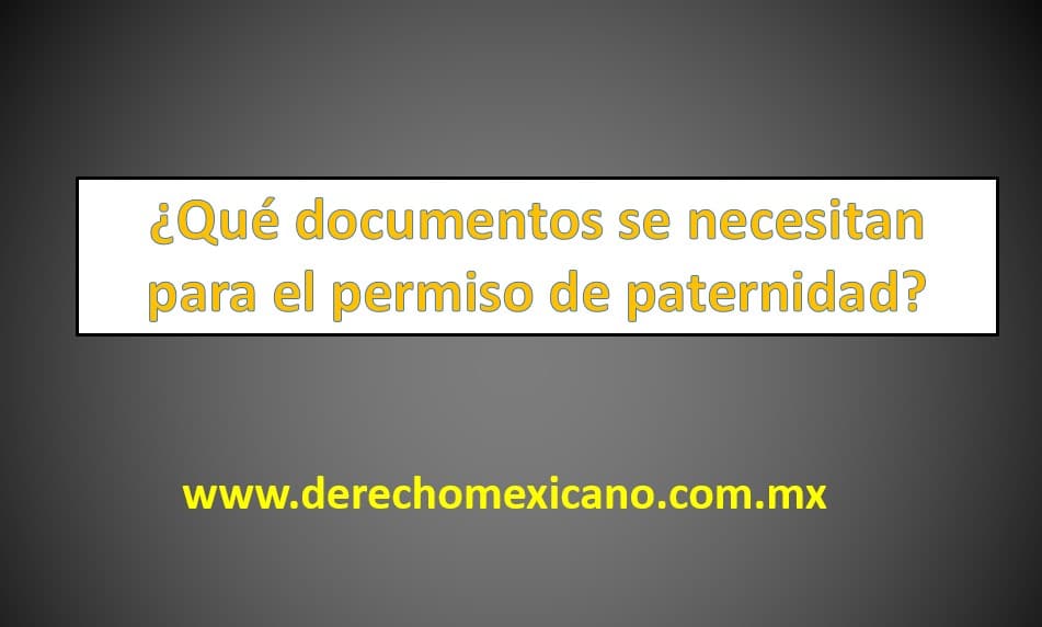 Qu Documentos Se Necesitan Para El Permiso De Paternidad