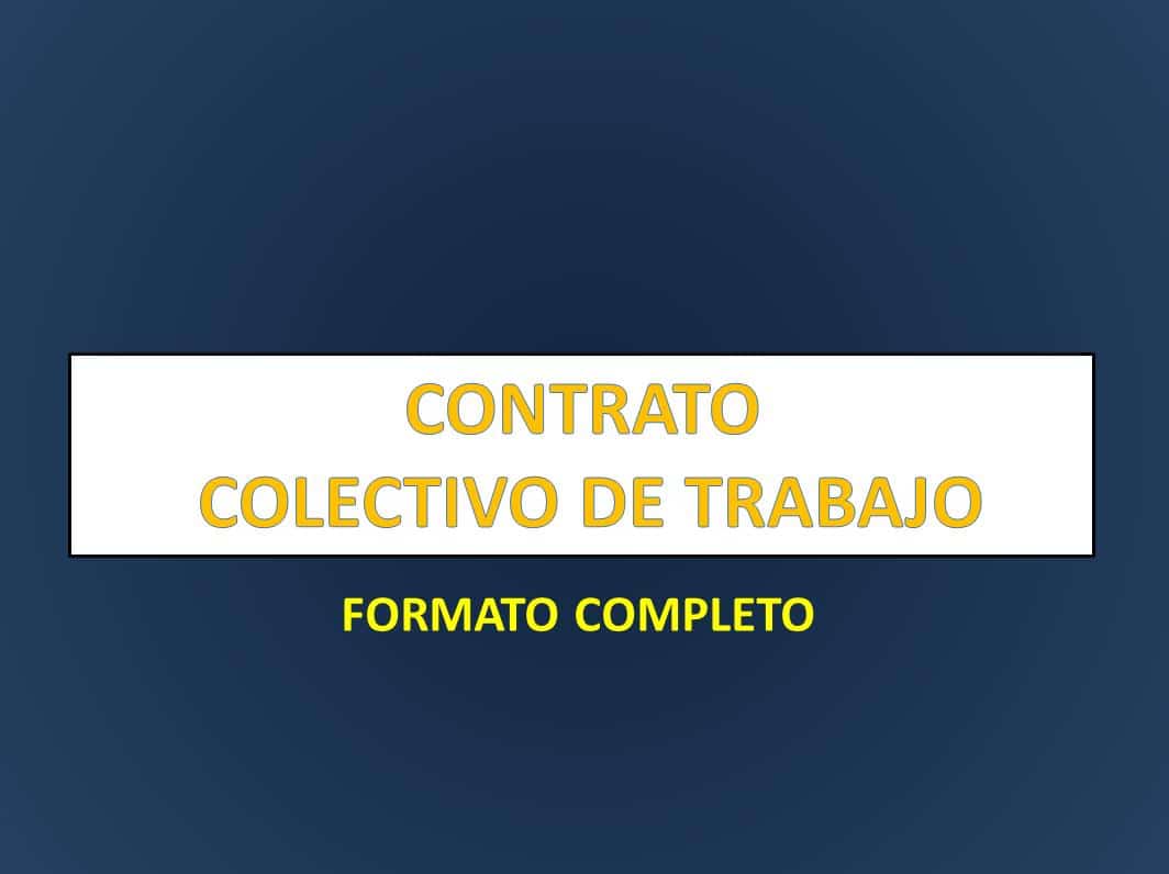 CONTRATO COLECTIVO DE TRABAJO 