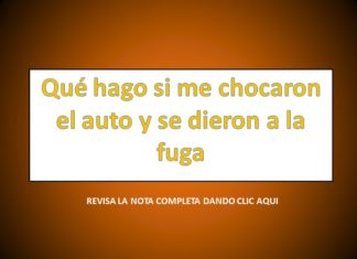 Qué hago si me chocaron el auto y se dieron a la fuga