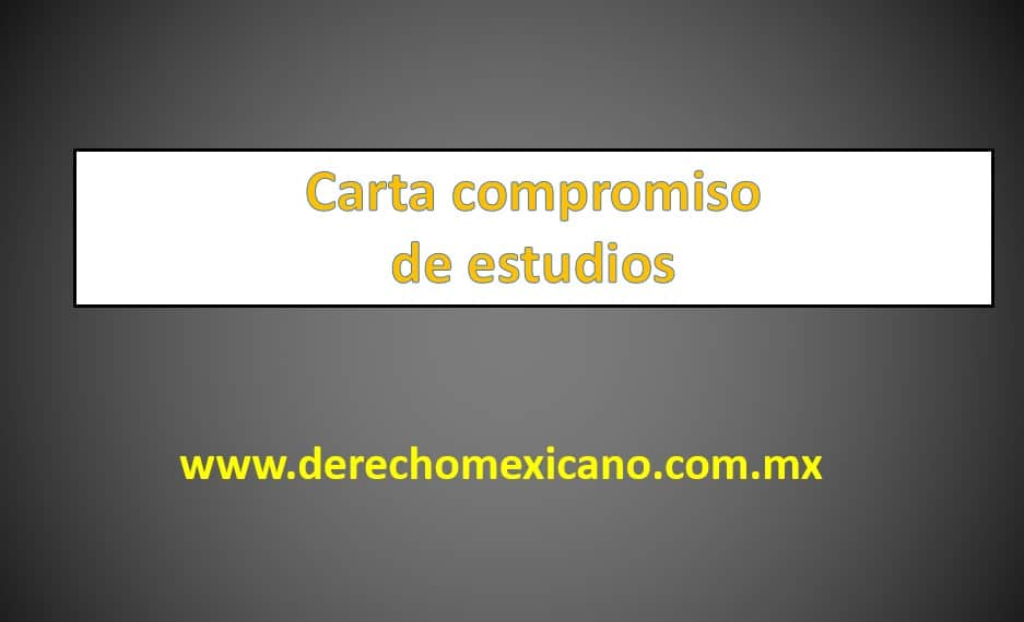 Carta Compromiso Estudios